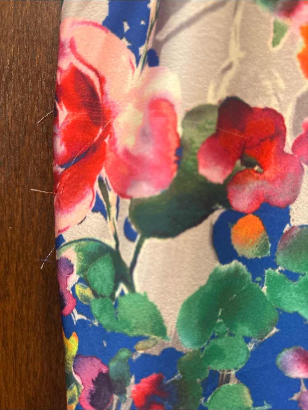 FINAL PRICE Suzi Chin Maggy Boutique $168 Watercolor Draped Sheath Dr 14 AS IS - Picture 14 of 16